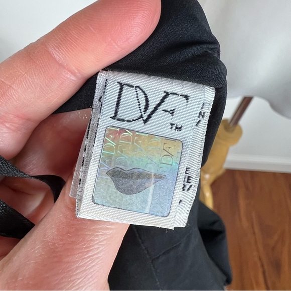 Diane Von Furstenberg Carpreena Tweed Shift Dress Gray Metallic Silver Size 6 - Picture 8 of 9